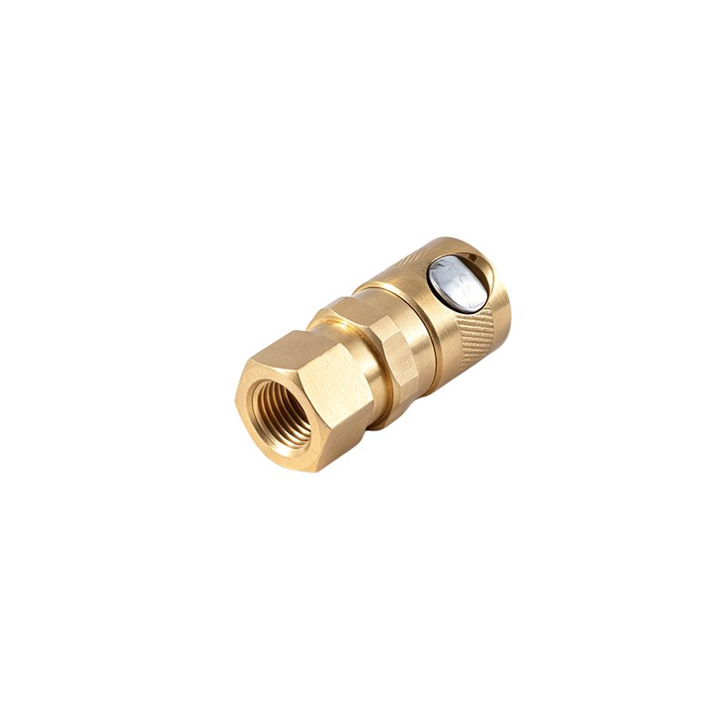 Brass Push-Button Safety Air Quick Coupler Female Socket - Image 3