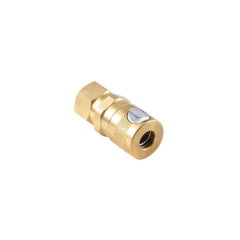 Brass Push-Button Safety Air Quick Coupler Female Socket - Image 4