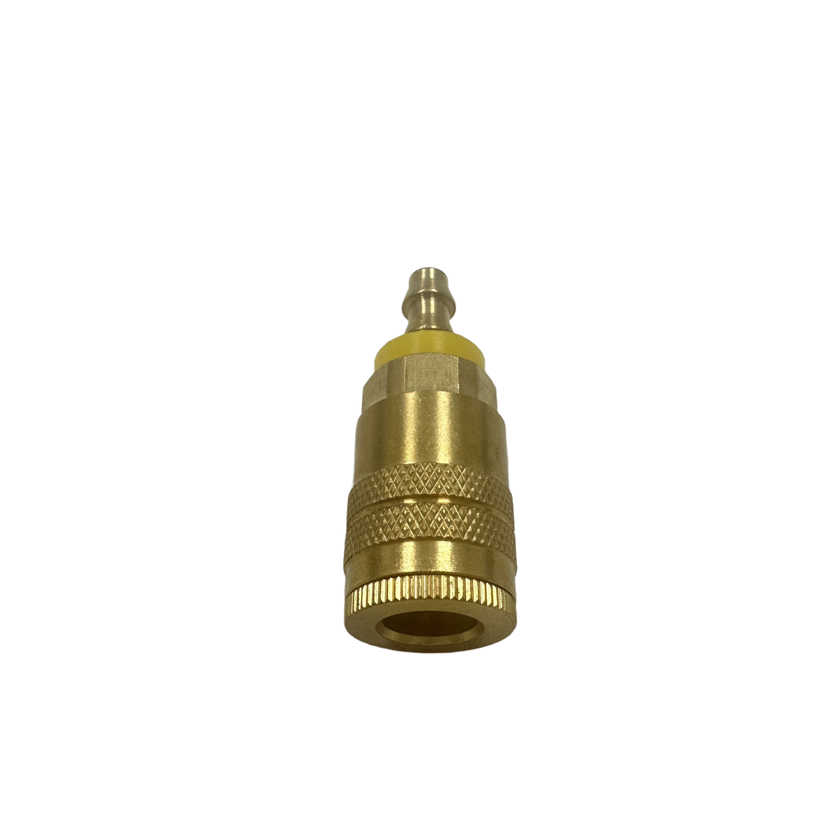 American IM Style Brass Air Hose Quick Coupler With Hose Barb - Image 2