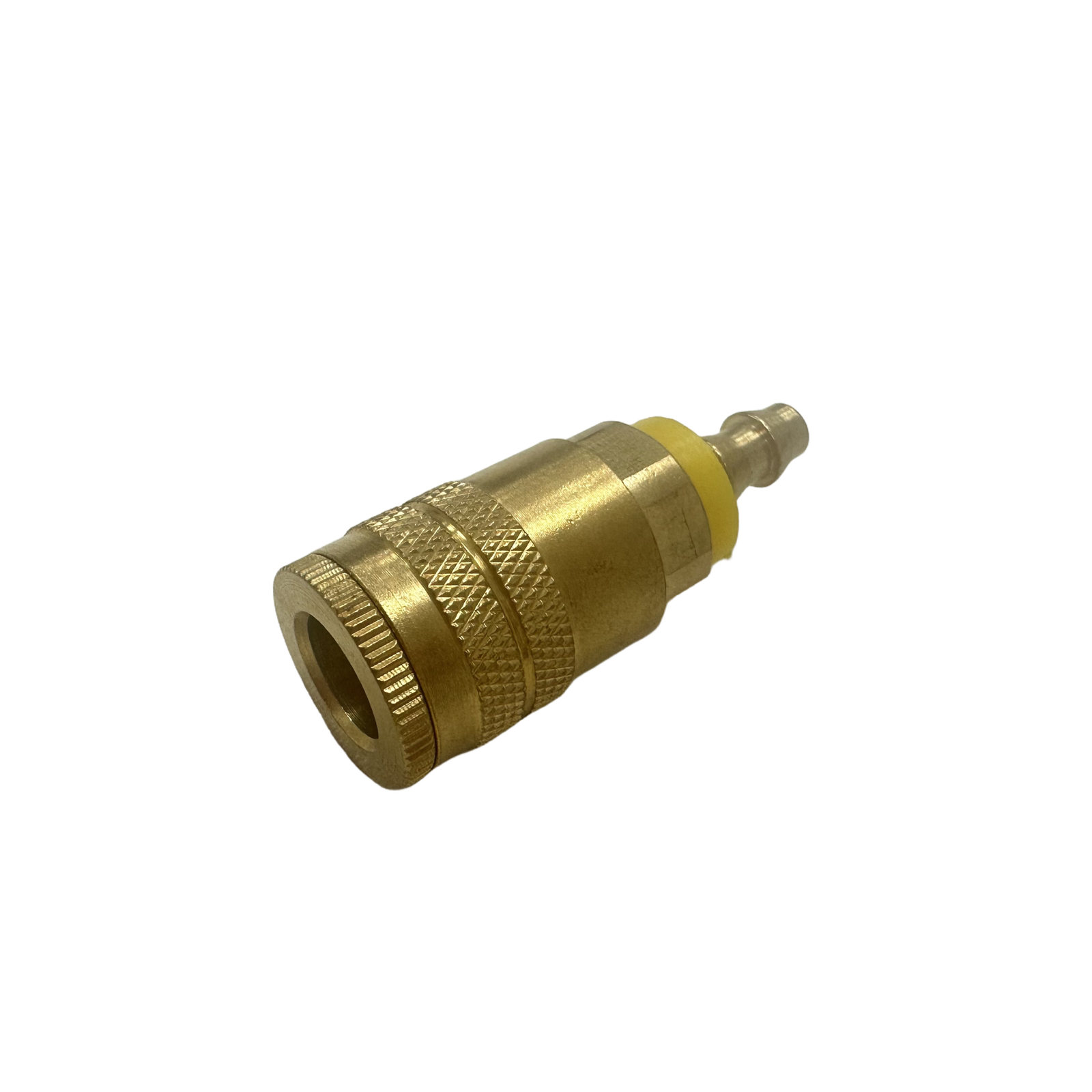 American IM Style Brass Air Hose Quick Coupler With Hose Barb - Image 3