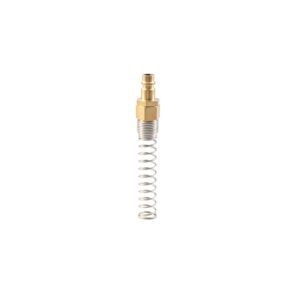 Euro Style German Type Brass Air Plug with Locking Nut and Spring Guard