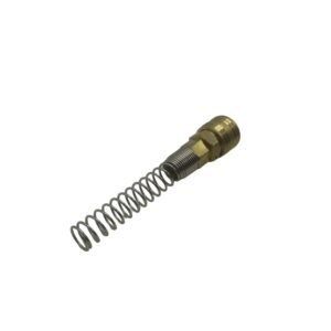 Euro Style German Type Brass Air Quick Coupling with Locking Nut and Spring Guard