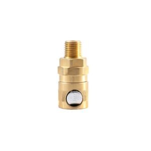 Brass Push-Button Safety Air Quick Coupler Male Socket