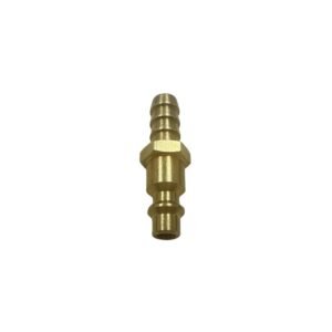 American IM Type Brass Air Quick Connect Plug With Hose Barb