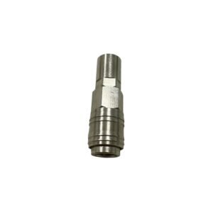 Euro Italian Universal 3 in 1 Air Quick Coupler Socket With Locking Nut Hose Clamp
