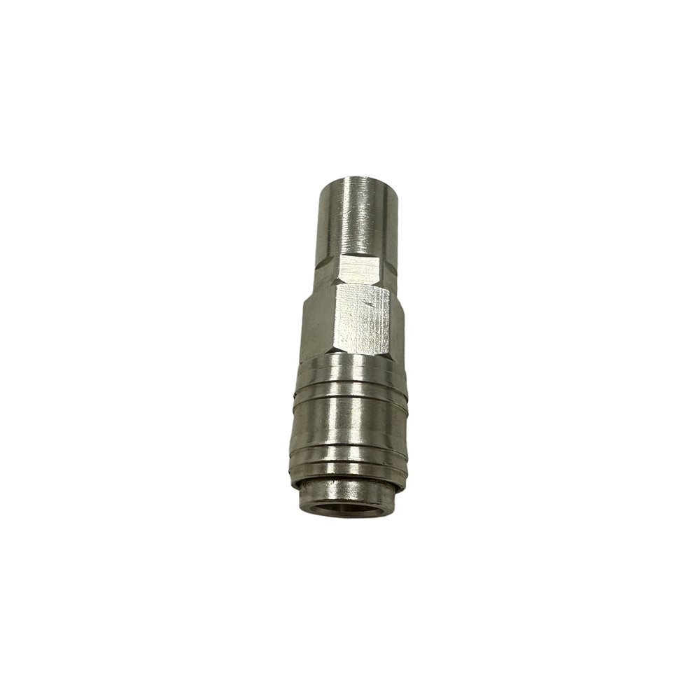 Euro Italian Universal 3 in 1 Air Quick Coupler Socket With Locking Nut Hose Clamp