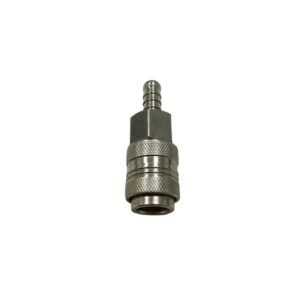 Euro Italian Universal 3 in 1 Steel Air Quick Coupler Socket With Hose Barb