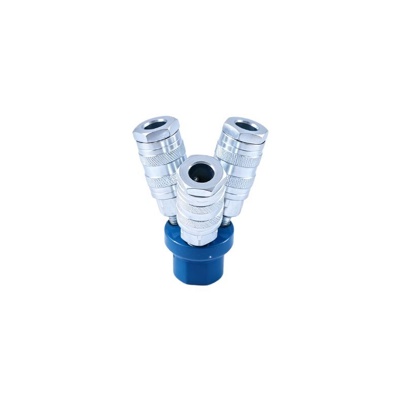 Israeli Type 3-Way Air Quick Coupler Manifold