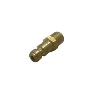 Tru-Flate Style Brass Air Quick Connect Plug with NPT Male Thread
