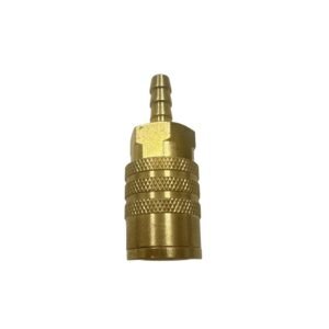 Tru-Flate Brass Air Quick Coupler Socket with Hose Barb