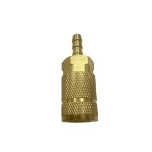 Tru-Flate Style Brass Air Quick Coupler with Hose Barb