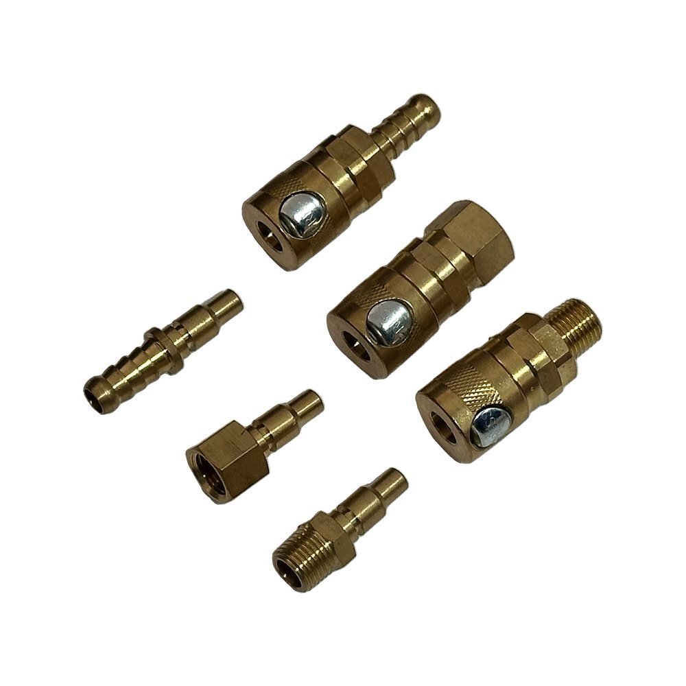 Brass Push-Button Safety Air Quick Connect Male Plug