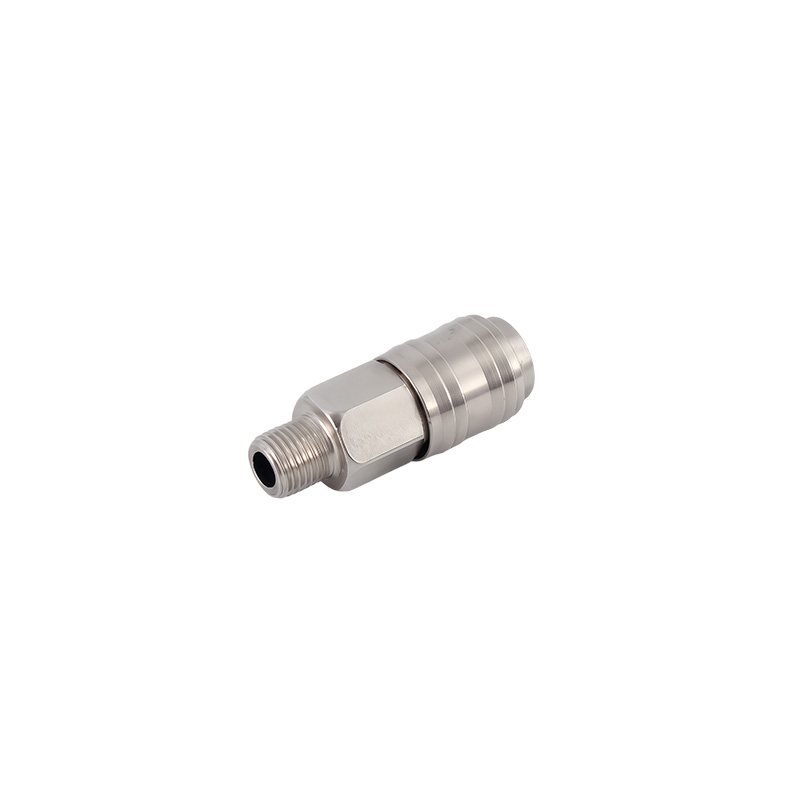 European Universal 3 in 1 Steel Air Quick Coupler Socket With Male Thread