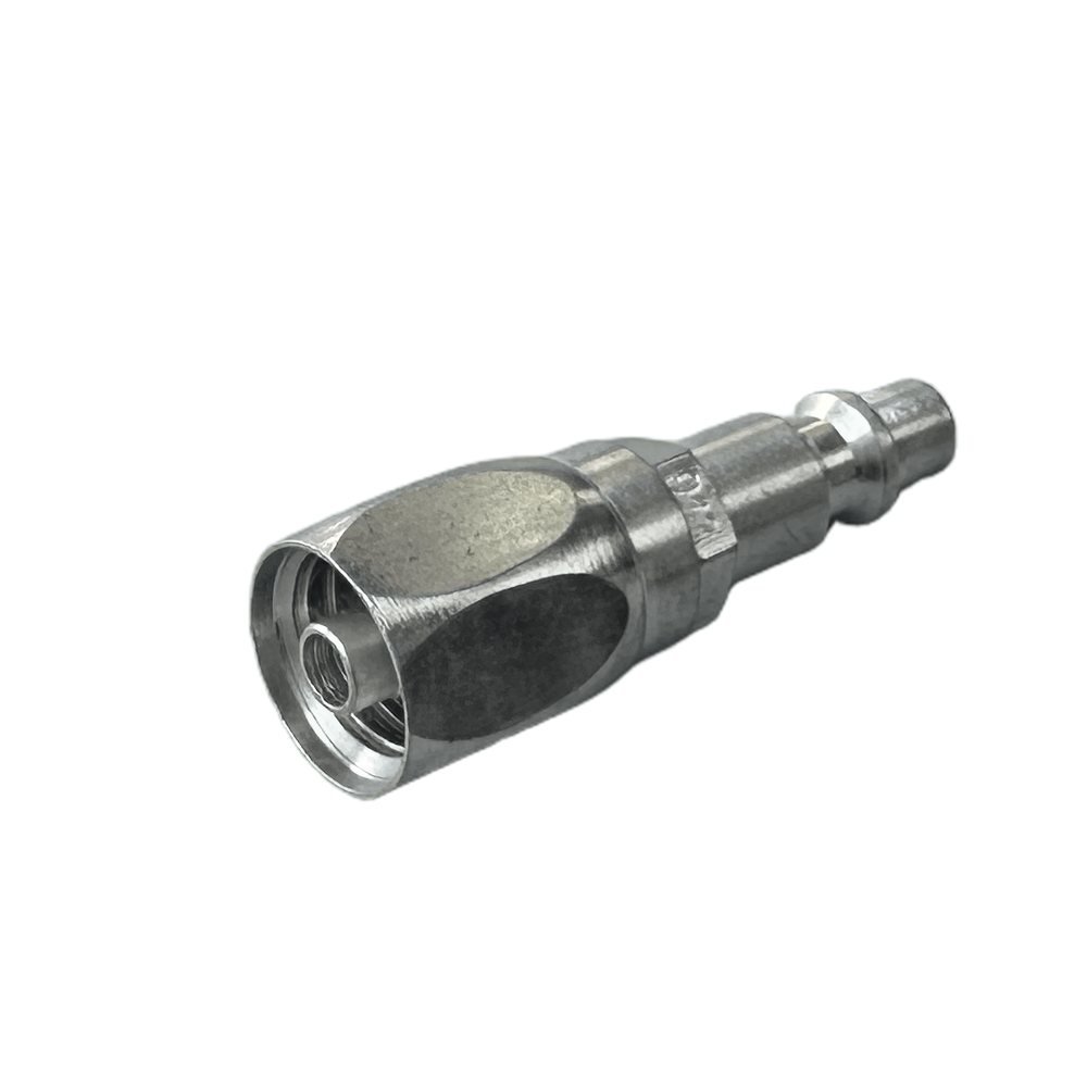 Israel Type Air Quick Connect Plug With Locking Nut Hose Clamp