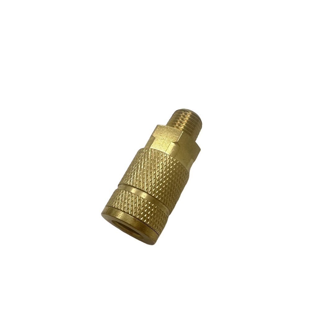 Tru-Flate Style Brass Air Quick Coupler with NPT Male Thread