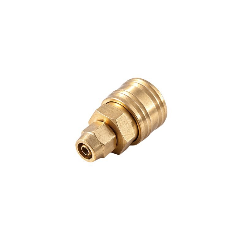 Euro Style Germany Type Brass Air Quick Coupler Socket With Locking Nut DN 7.2