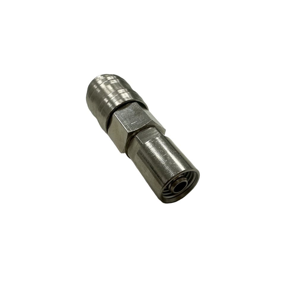 Euro Italian Universal 3 in 1 Air Quick Coupler Socket With Locking Nut Hose Clamp