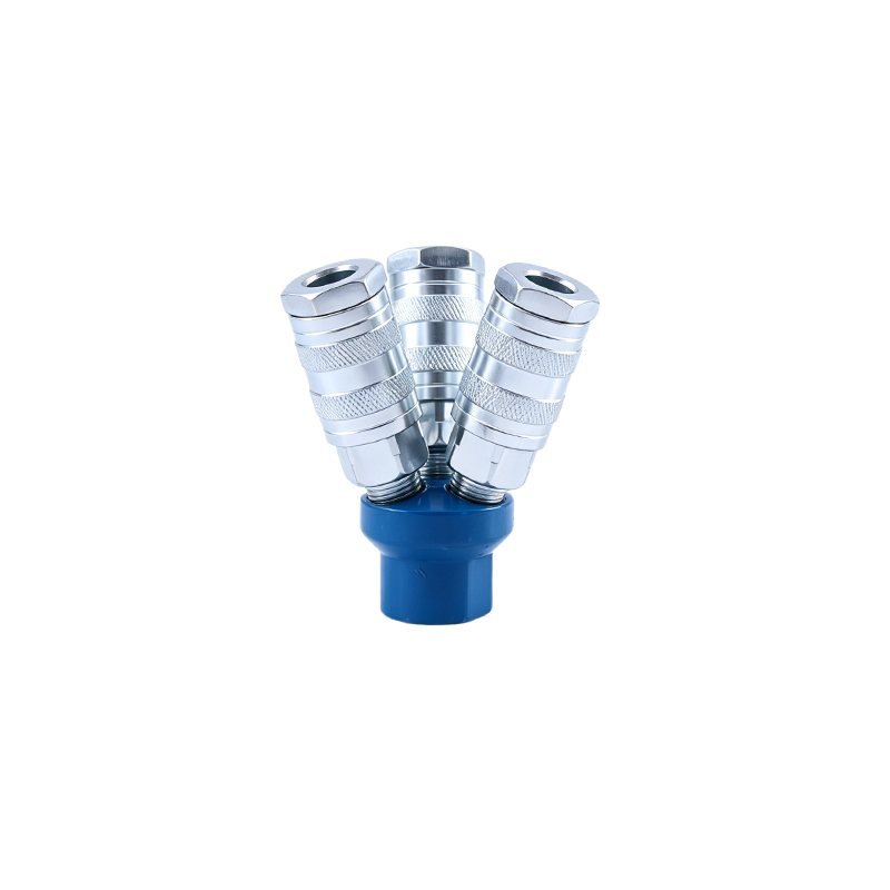 Israeli Type 3-Way Air Quick Coupler Manifold