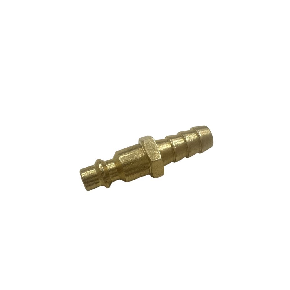 American IM Type Brass Air Quick Connect Plug With Hose Barb