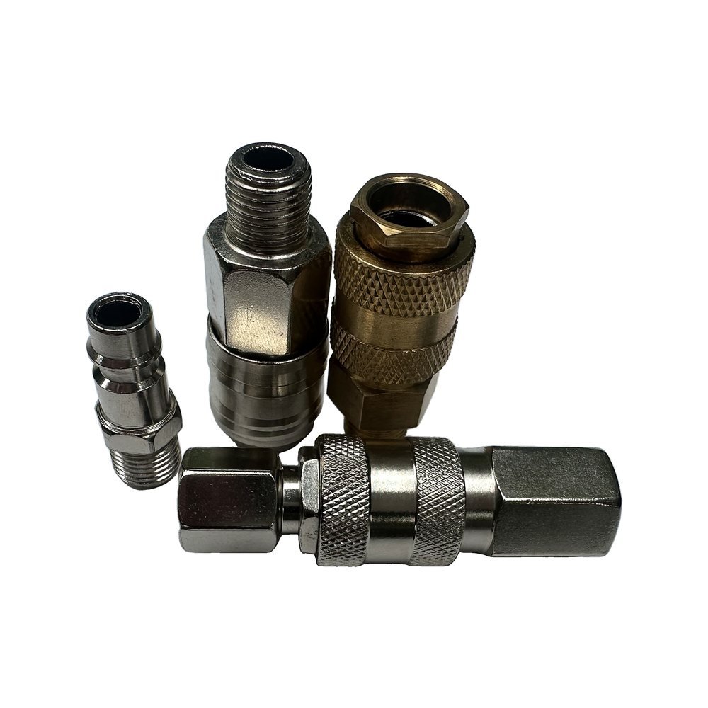 European Universal 3 in 1 Steel Air Quick Coupler Socket With Male Thread