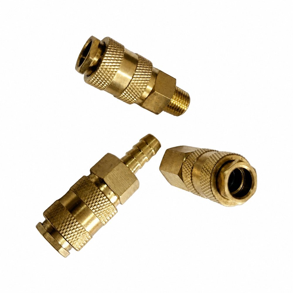 European Universal 3 in 1 Brass Air Quick Coupler With Female Thread
