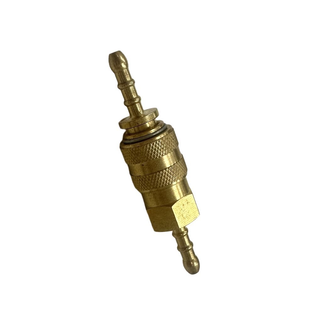 Euro Mini Type Brass Air Quick Coupler Plug With Hose Barb