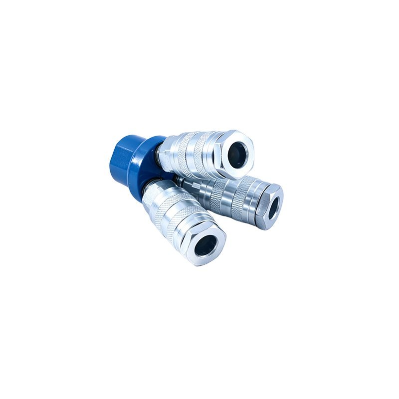 Israeli Type 3-Way Air Quick Coupler Manifold