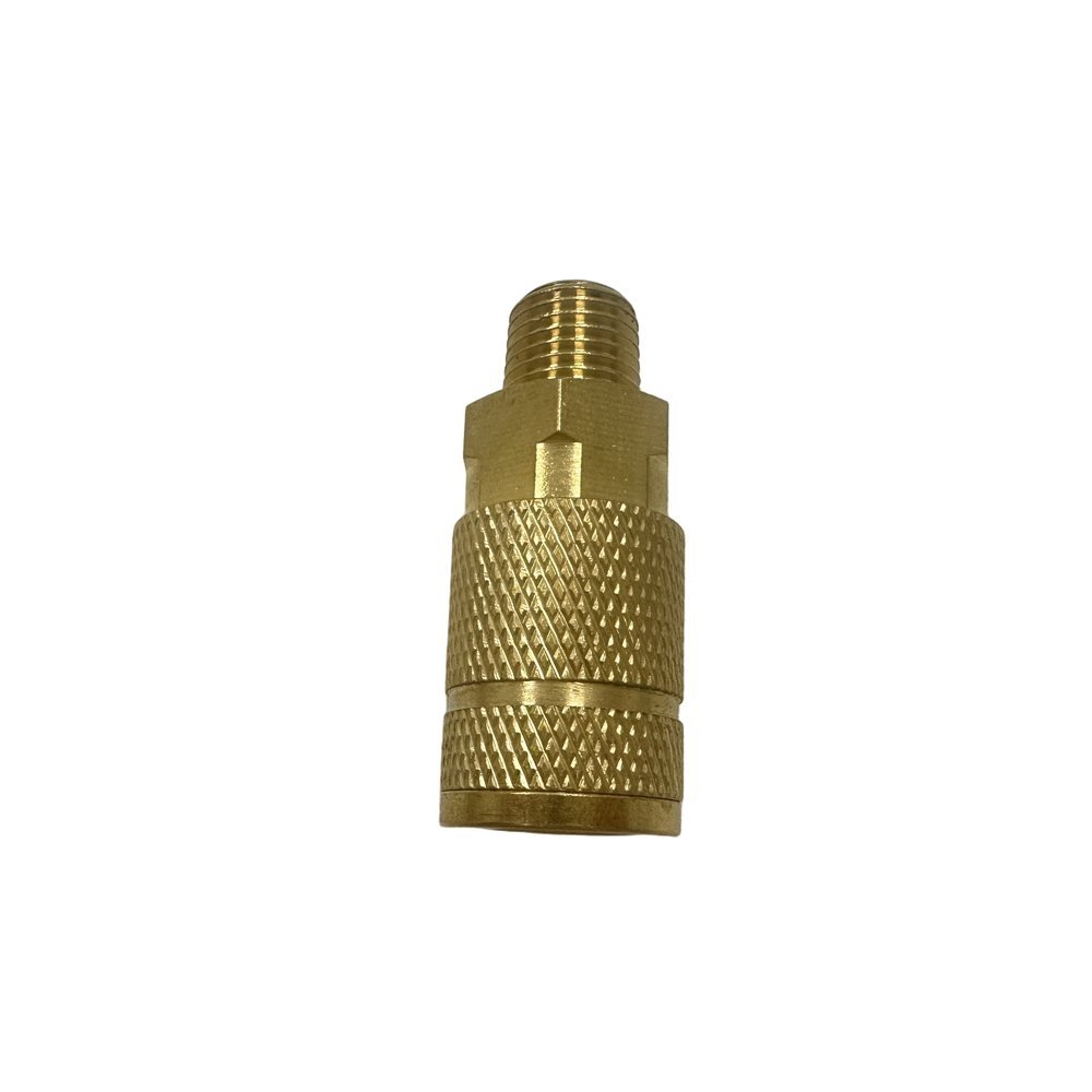 Tru-Flate Style Brass Air Quick Coupler with NPT Male Thread